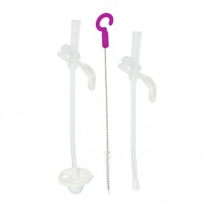 B.box Sippy Cup Replacement Straw + Cleaner (2 straws + 1 brush)